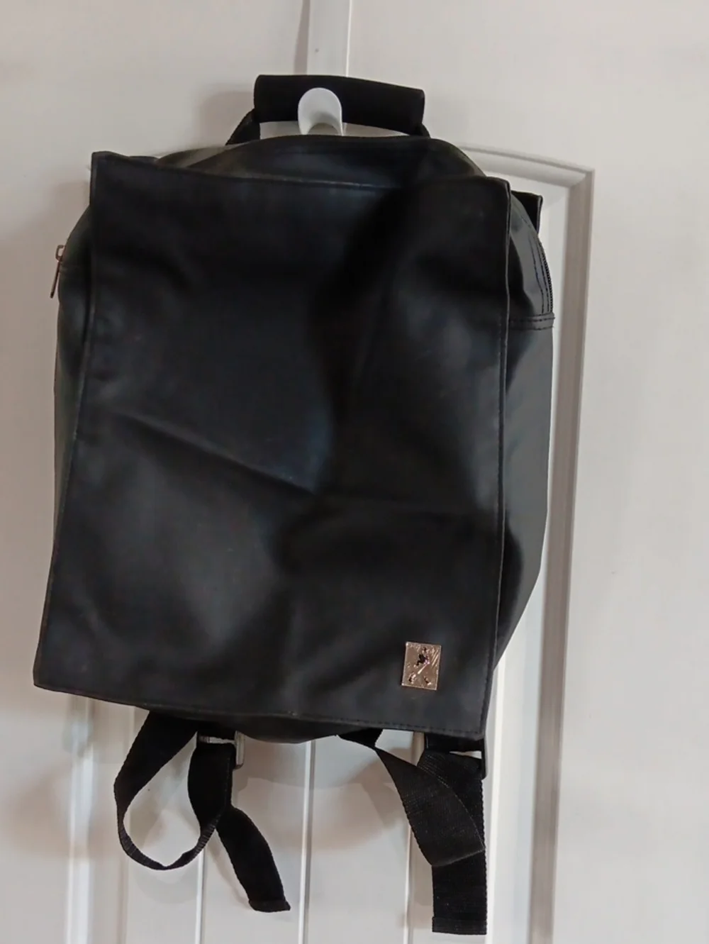 Johnnie Walker Black Waterproof Rubber Backpack Rucksack Minimalist Techwear